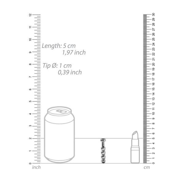 Ouch Urethral Sounding Stainless Steel Ridged Plug