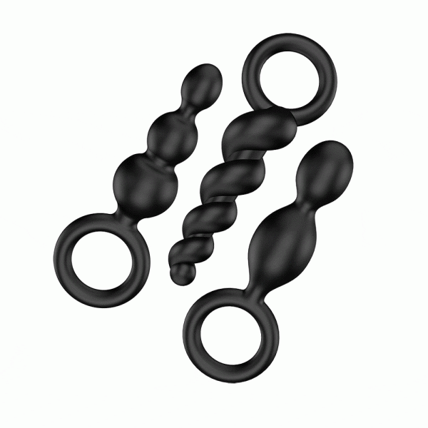 Satisfyer Booty Call Set Of 3 Black Anal Plugs - Image 2