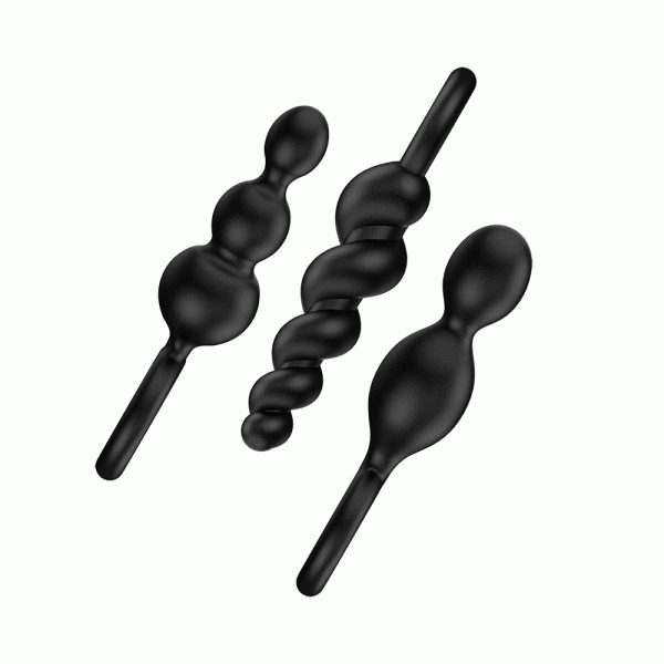Satisfyer Booty Call Set Of 3 Black Anal Plugs - Image 3