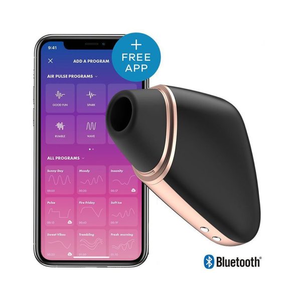 Satisfyer App Enabled Love Triangle Clit Massager Black - Image 3