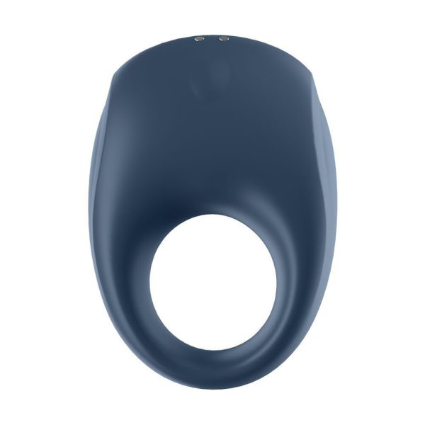 Satisfyer App Enabled Strong One Cock Ring Blue - Image 3
