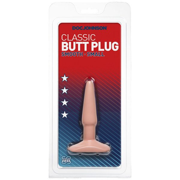 Classic Smooth Butt Plug Small Flesh Pink - Image 2