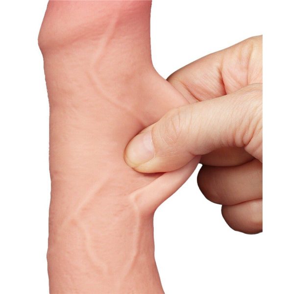 Lovetoy Sliding Easy Bend Skin Dildo 7 Inch - Image 3
