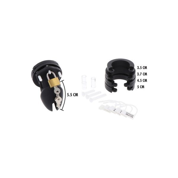 Hidden Desire Extreme Chastity Silicone Cock Cage Small - Image 3