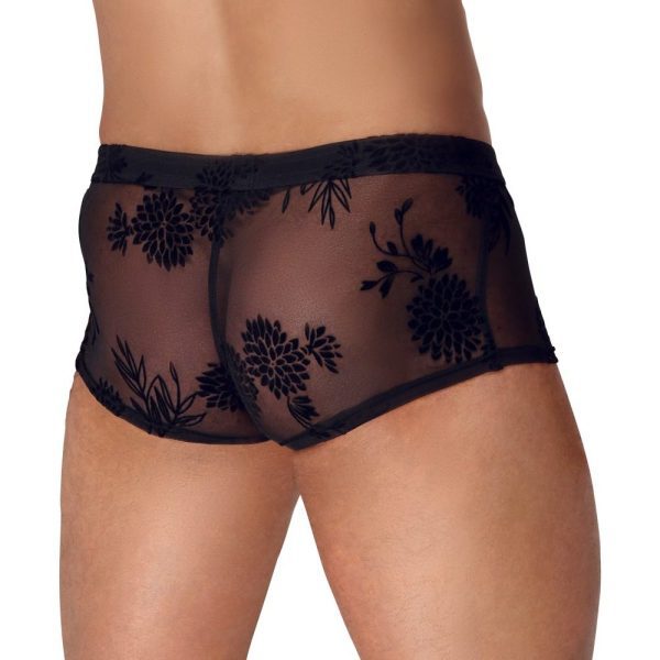 Noir Sheer Floral Lace Pants - Image 2