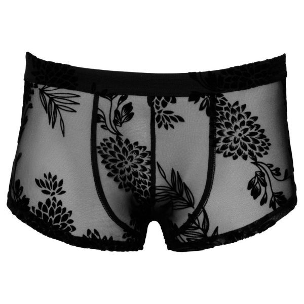 Noir Sheer Floral Lace Pants - Image 3