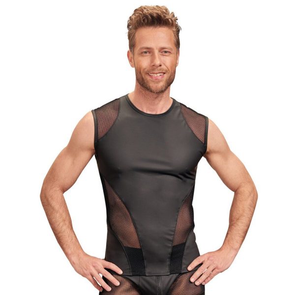 NEK Matte Look Sleeveless Shirt Black - Image 2