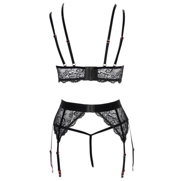 Abierta Fina Lacey Open Suspender Set - Image 2