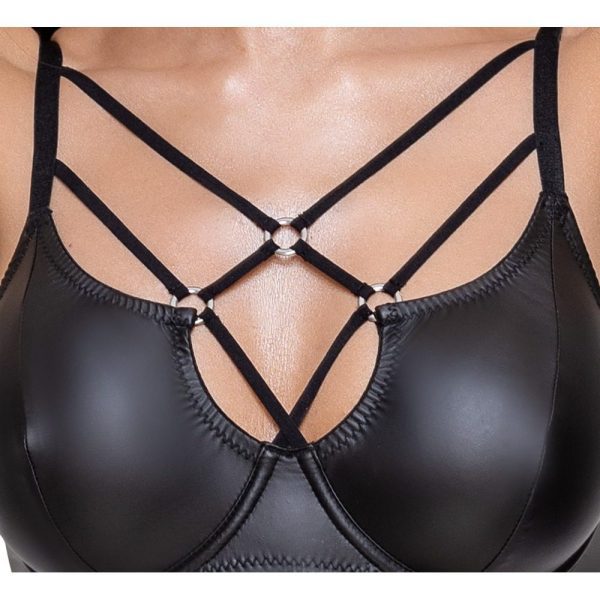 Cottelli Matte Black Bra Set - Image 4