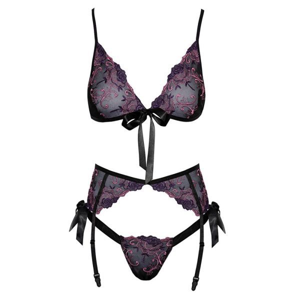 Kissable Embroidered Floral Bra Set - Image 3