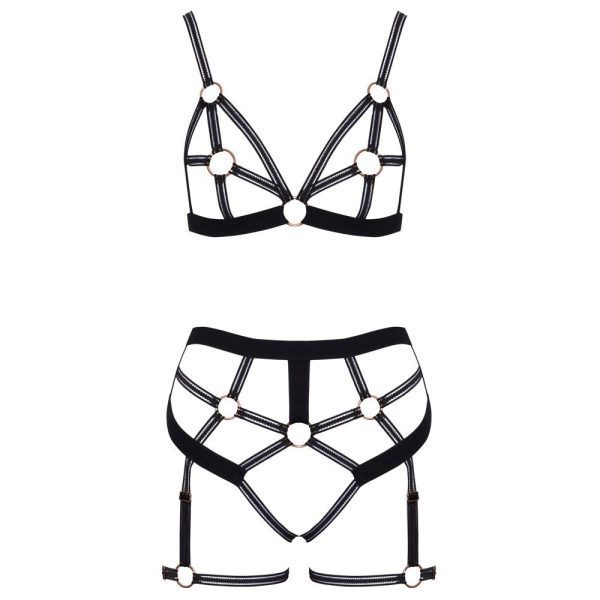 Bondage Strappy Bra Set - Image 3