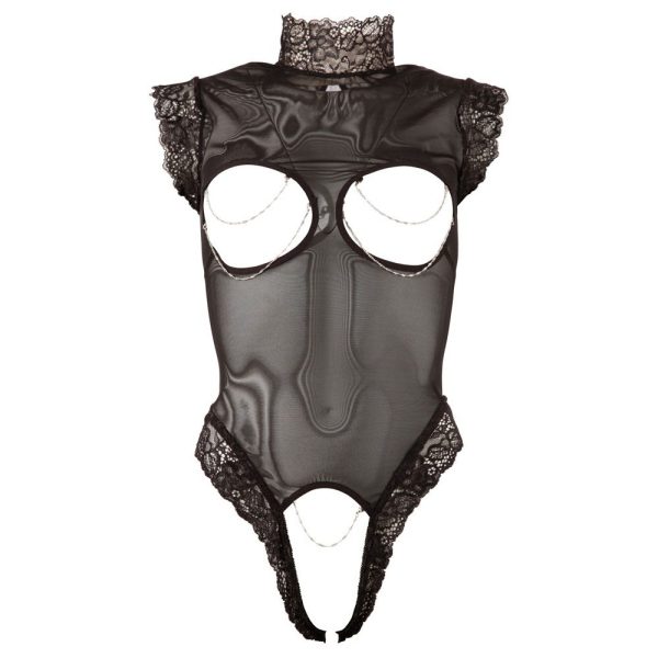 Cottelli Cupless and Crotchless sheer Body - Image 3