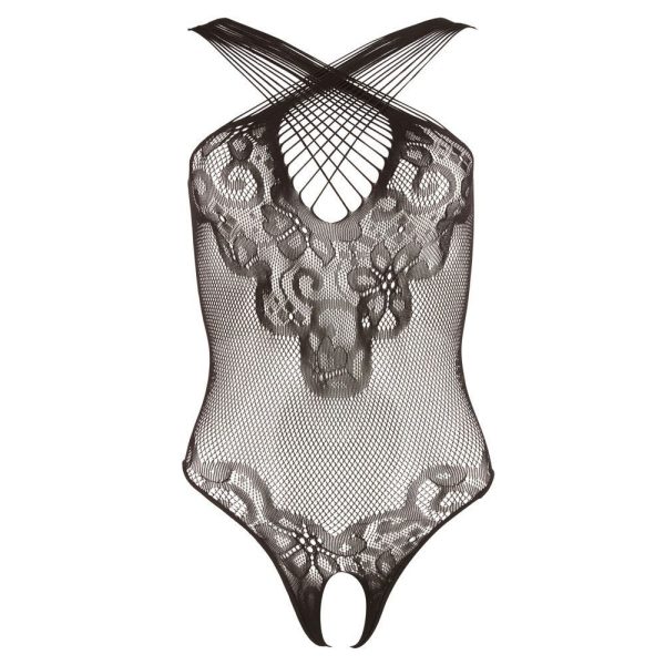Lace Body Suit With Open Crotch - Image 3