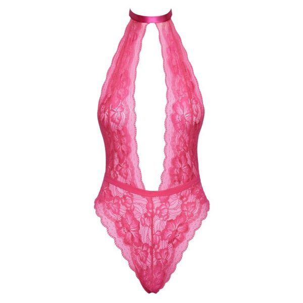 Kissable Halterneck Lace Body Pink - Image 4