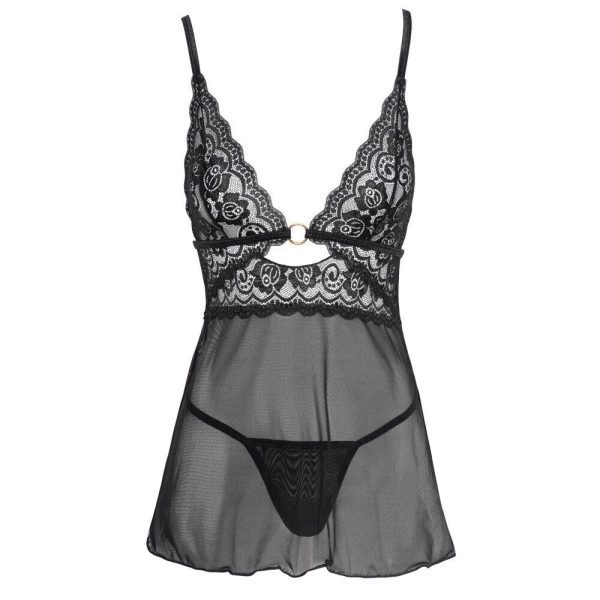 Cottelli Backless Babydoll With Thong - Image 3