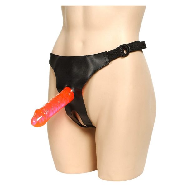 Crotchless Strap On Harness With 2 Dongs - Image 2