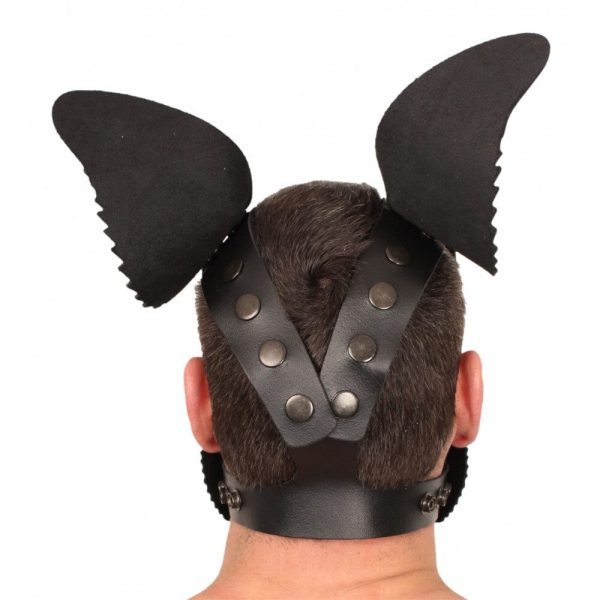 Red Leather Puppy Dog Mask - Image 3