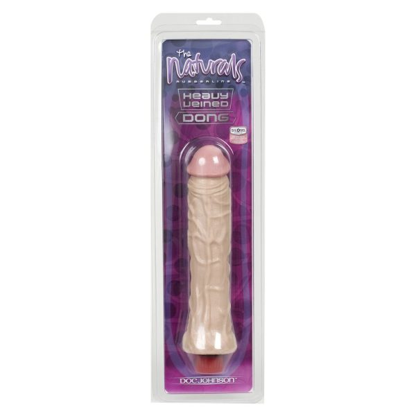 The Naturals Heavy Veined 8 Inch Vibrating Dong Thin - Image 2