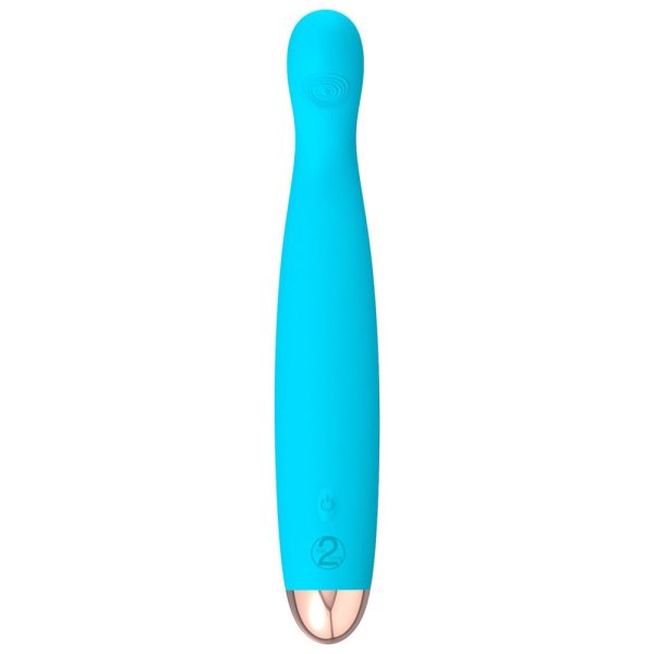 Cuties Silk Touch Rechargeable Mini Vibrator Blue - Image 2