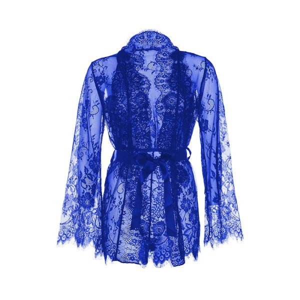 Leg Avenue Floral Lace Teddy and Robe - Image 4