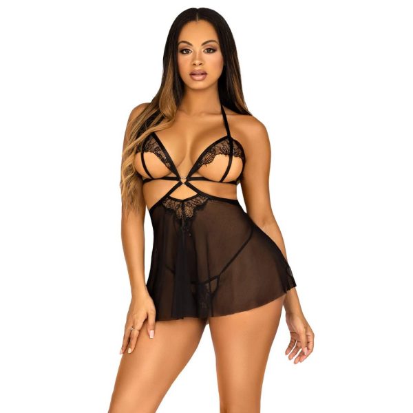 Leg Avenue Open Cup Babydoll And Panty - Image 4