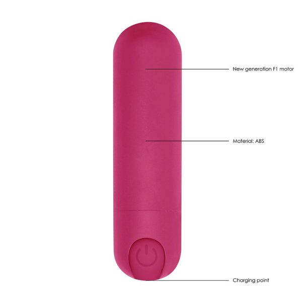 10 speed Rechargeable Bullet Pink - Image 2
