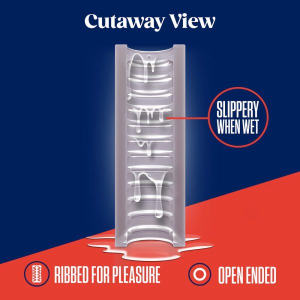 Rize Ribz Self Lubricating Stroker Clear - Image 2