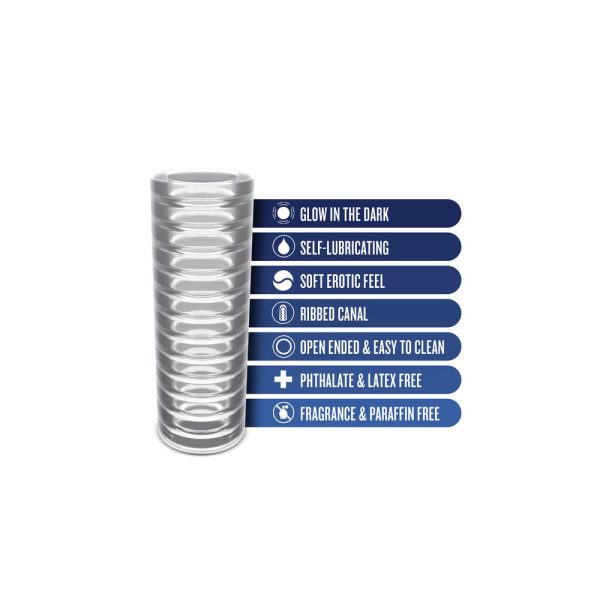 Rize Ribz Self Lubricating Stroker Clear - Image 4