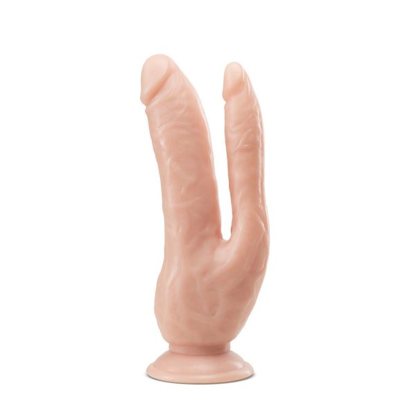 Dr. Skin 8 Inch Dual Penetrating Dildo With Suction Cup