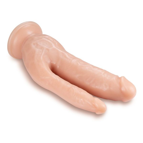 Dr. Skin 8 Inch Dual Penetrating Dildo With Suction Cup