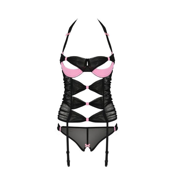 Passion Praline Black And Pink Corset - Image 3