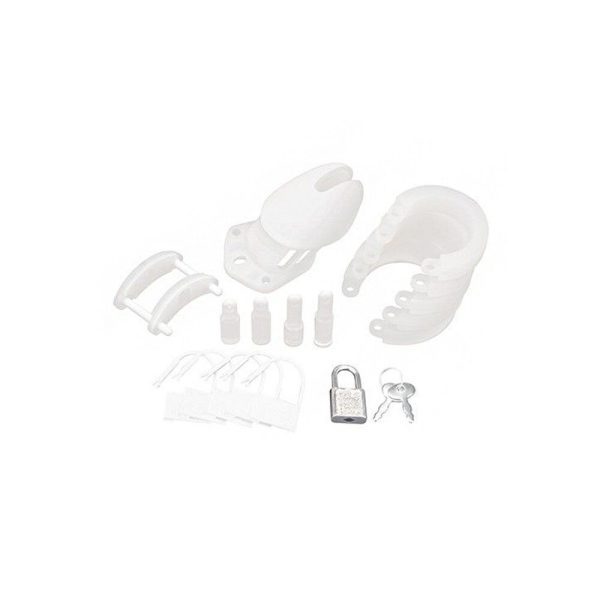 Blue Line Silicone Chastity Cage - Image 2