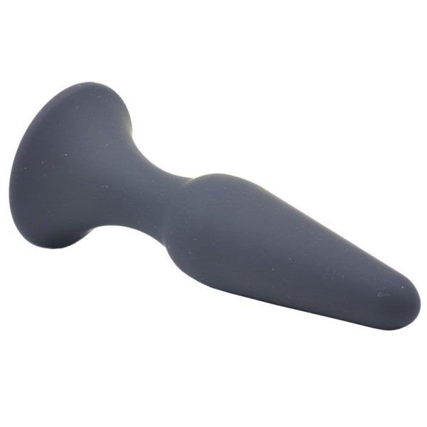 Medium Classic Black Silicone Butt Plug - Image 2