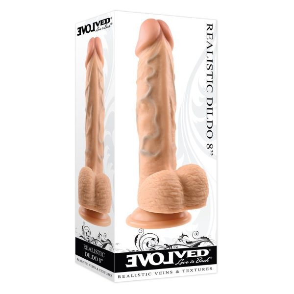Evolved 8 Inch Realistic Dildo Flesh Pink - Image 4