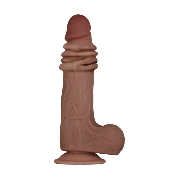 Evolved Real Flex Skin Poseable  Inch Dildo Flesh Brown - Image 2