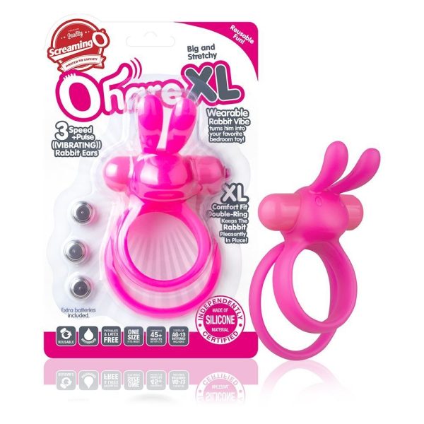 Screaming O OHare XL Vibrating Cock Ring Pink - Image 4