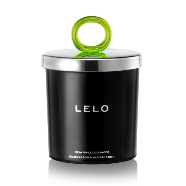 Lelo Snow Pear And Cedarwood Flickering Candle