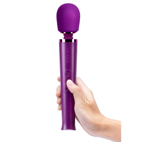 Le Wand Petite Rechargeable Vibrating Massager Dark Cherry - Image 2