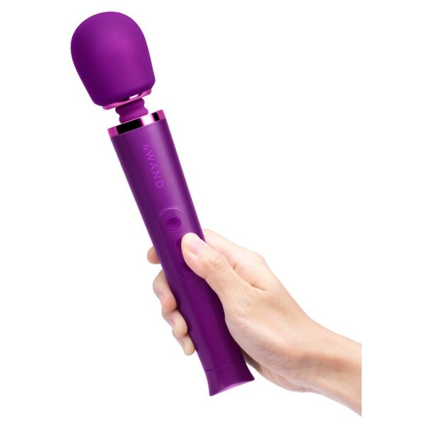 Le Wand Petite Rechargeable Vibrating Massager Dark Cherry - Image 3