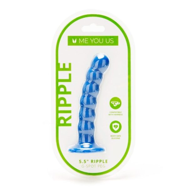 Me You Us 5.5 Inch Ripple G Spot Peg Dildo - Image 3