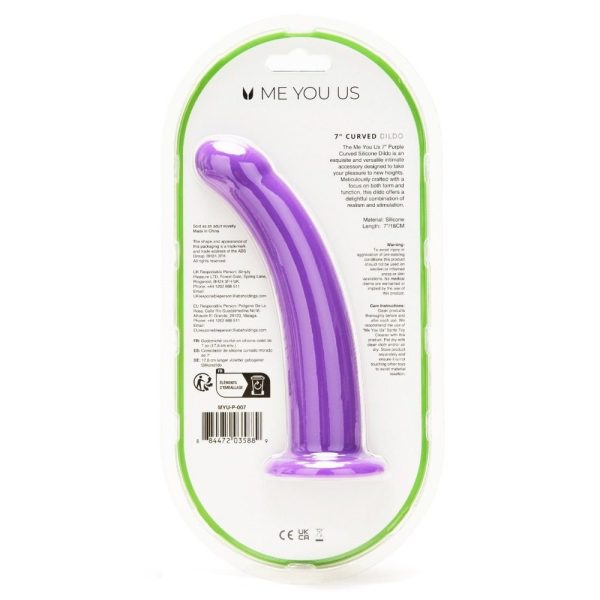 Me You Us 7 Inch Curved Silicone Dildo - Image 4