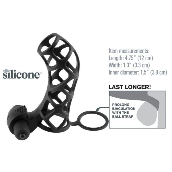 Fantasy Xtensions Silicone Extreme Power Vibrating Cock Cage - Image 2