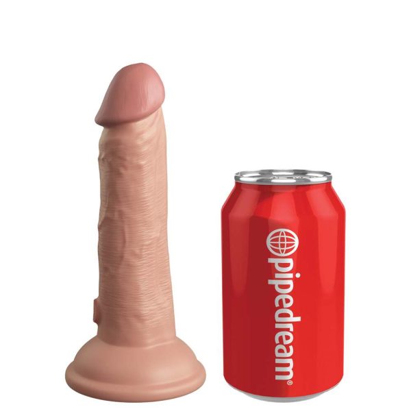 King Cock Elite 6 Inch Dual Density Dildo Caramel - Image 2