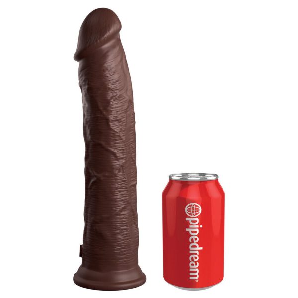 11 Inch Dual Density Cock Flesh Brown