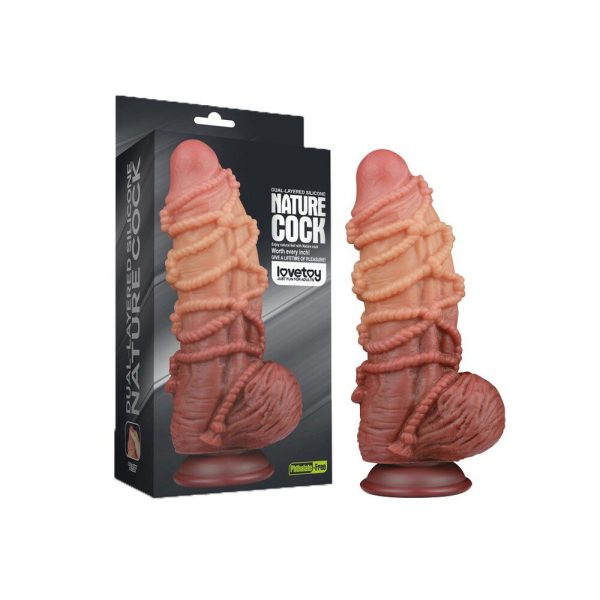 Lovetoy Extreme Dildo With Rope Pattern - Image 4