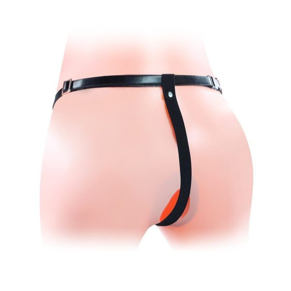 Lovetoy Unisex Hollow Double Strap On 6 Inch - Image 2