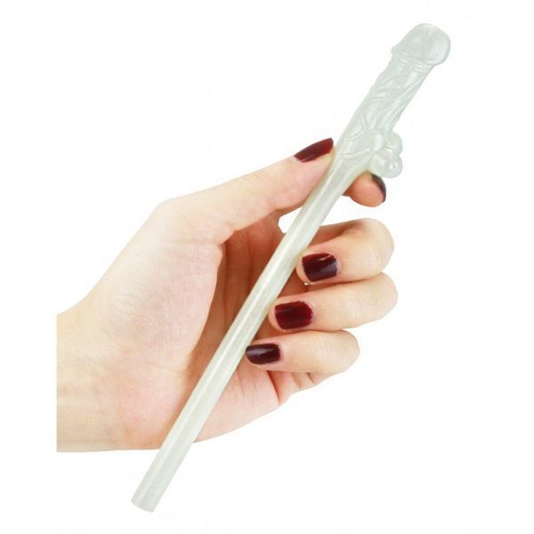 Lovetoy Pack Of 9 Willy Straws Glow In The Dark - Image 3