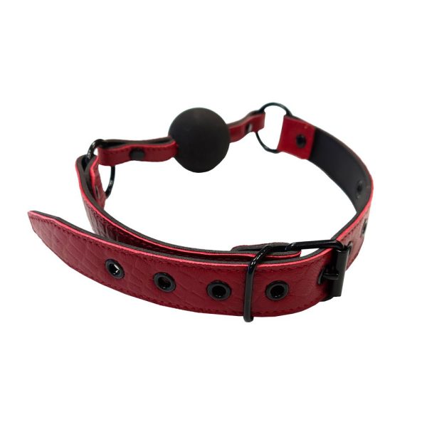 Rouge Garments Leather Croc Print Ball Gag - Image 3