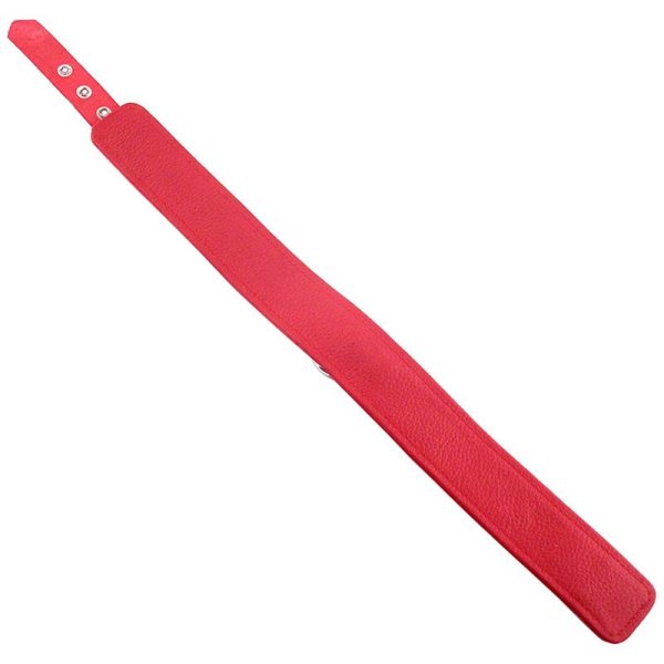 Rouge Garments Plain Red Leather Collar - Image 2