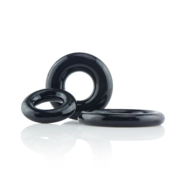 Screaming O RingO x3 Cock Rings Black - Image 2